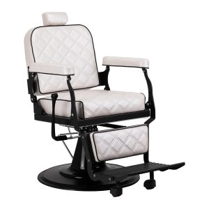 Lusso Pearl White Barber Chair